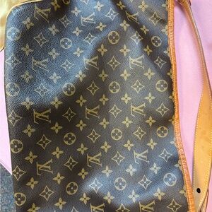 Louis Vuitton Brown and Gold Shoulder Bag